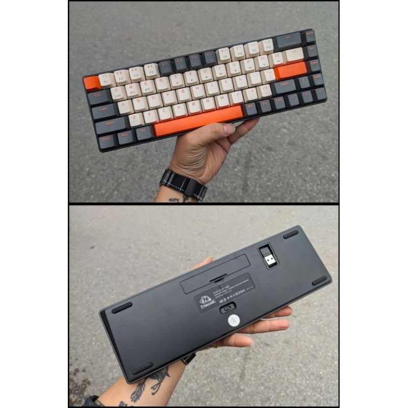 Bàn phím cơ K68 2 mode Bluetooth và không dây