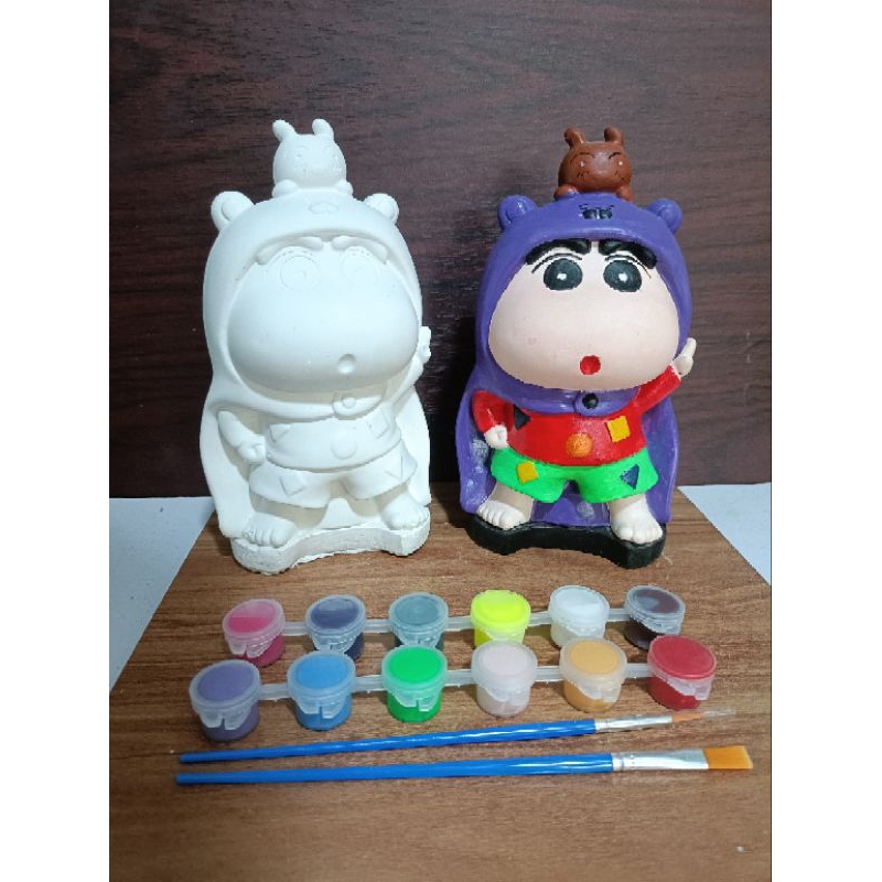 Tượng tô màu CuSin ( tặng 2 dây 12 màu + 2 cọ )