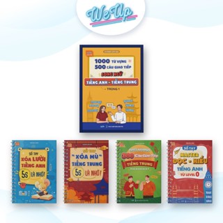 Combo Sách: Sách Song ngữ Anh Trung, Tổng ôn ngữ pháp TA, Master Đọc hiểu TA, Xóa lười Tiếng Anh, Xoá mù tiếng Trung