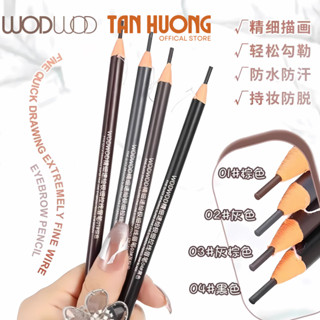 Chì xé kẻ mày WODWOD cứng phẩy sợi Eyebrow Pencil sắc nét chuyên dùng cho Makeup trang điểm W939