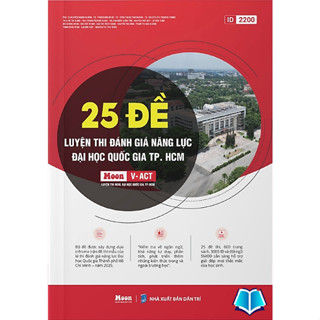 Sách 25 đề ôn thi đánh giá năng lực 2025, ĐHQG TP.HCM | Sách ID
