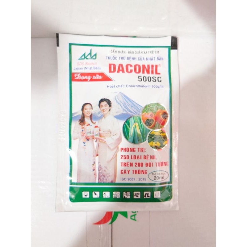 Daconil 500sc Phòng trí 250 loại bệnh trên 200 đối tượng cây trồng