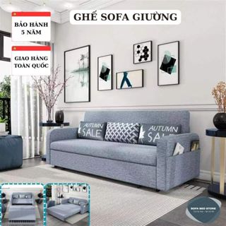 Ghế sofa bed - Ghế sofa kéo ra thành giường đa năng, khung sắt sơn tĩnh điện,có hộc đựng đồ