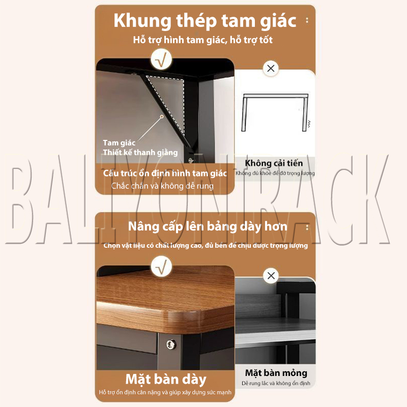 Bali Bàn Làm Việc Chữ L Chắc Chắn Bền Bỉ Với Khung Thép Lớn Sơn Tĩnh Điện Cong Hiện Đại Đa Năng Rộng Rãi | BigBuy360 - bigbuy360.vn