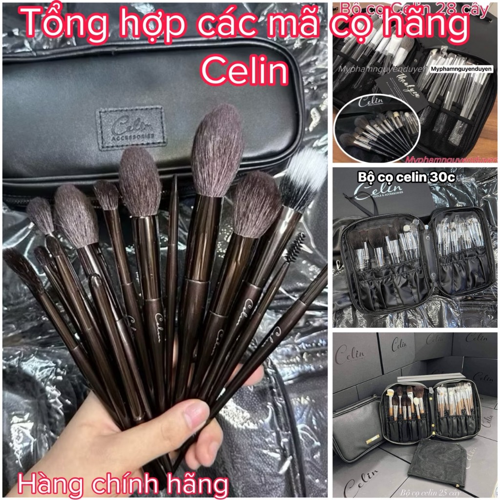 {Bộ Sưu tập cọ Celin cao cấp} Tuyển chọn các mẫu bộ Celin cọ trang điểm lông thú sang xịn Chính Hãng