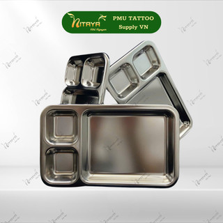 Khay inox Thái Lan 3 ngăn