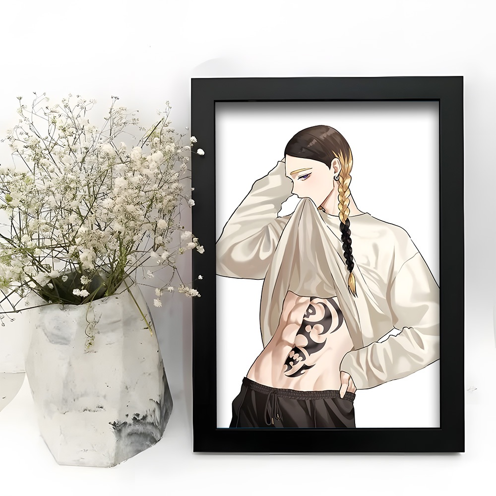 Khung Ảnh Để Bàn rindou haitani mikey chifuyu Decor Phòng Học Phòng Game