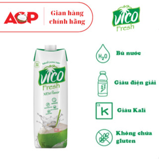 1 Hộp Nước Dừa Vico Fresh 1L - Vị Xiêm