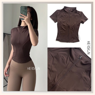 Áo tập gym nữ Áo thể thao ngắn tay chạy bộ đạp xe dành cho nữ HERSIGN-AO19