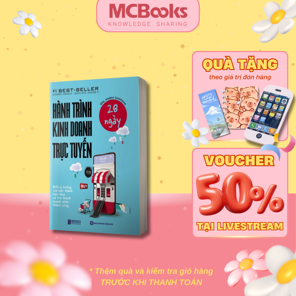 Sách - Hành Trình Kinh Doanh Trực Tuyến 28 Ngày Mcbooks