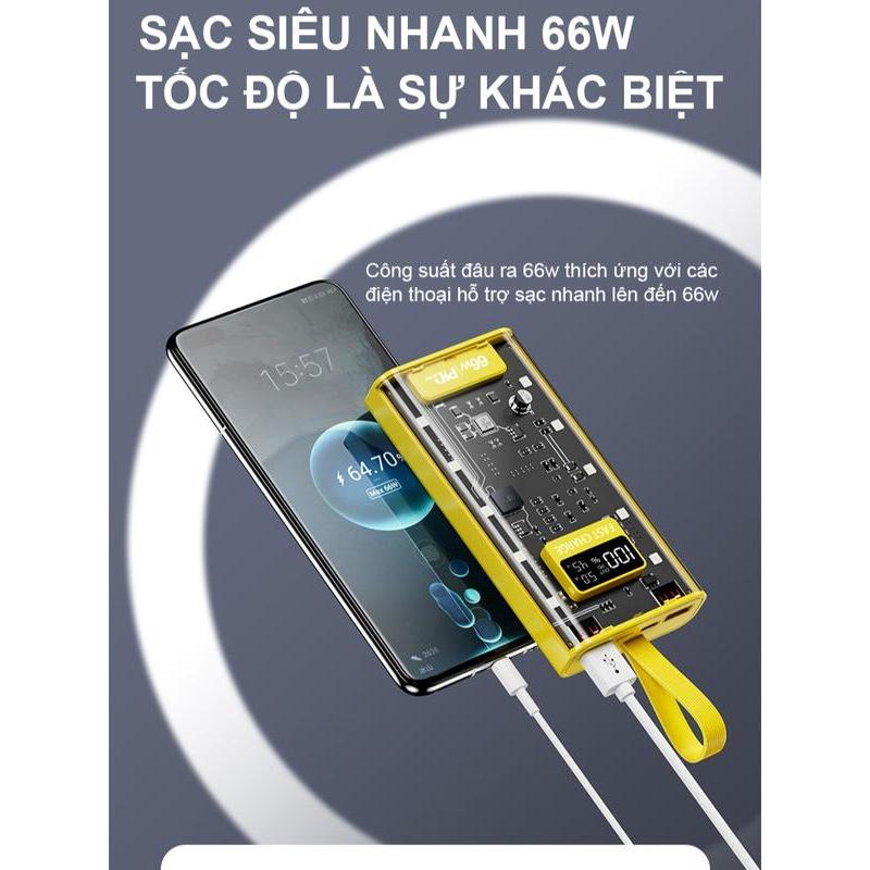 sạc dự phòng Power Bank 120W tối đa 100000mah Hỗ trợ sạc nhanh 22W hỗ trợ 4 đầu ra Tích hợp 2 cổng sạc đầu | BigBuy360 - bigbuy360.vn