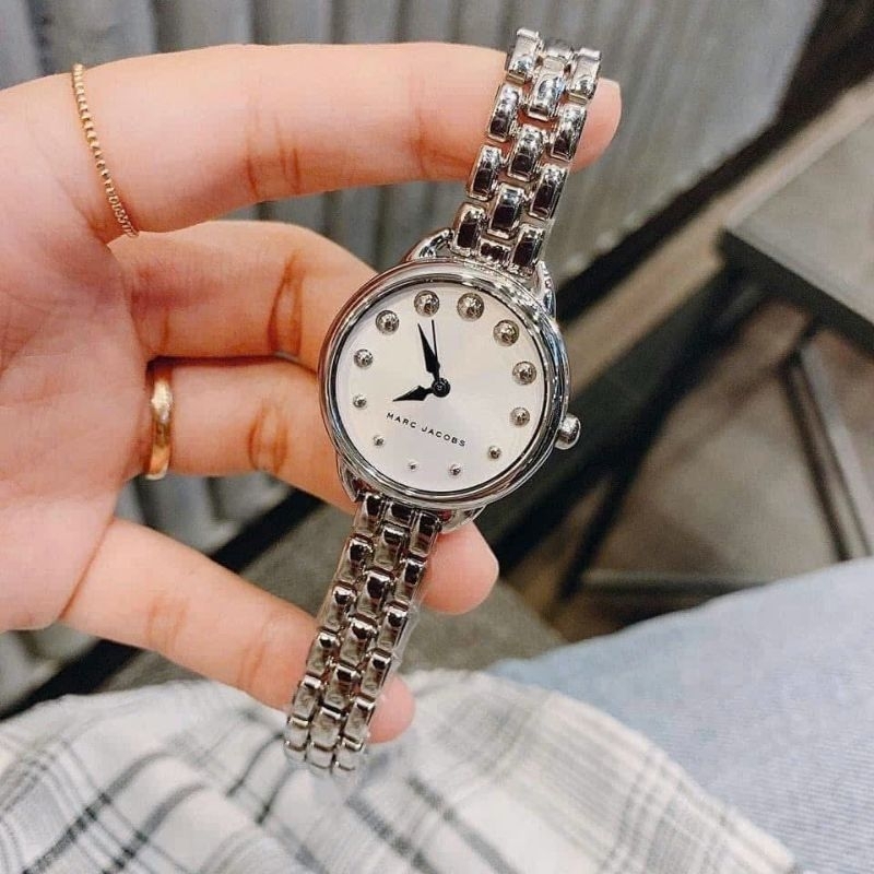 [Chính Hãng 100%] Đồng Hồ Nữ Marc Jacob MJ3497 (3497) Máy Quartz (Pin) Kính Khoáng Mặt Siz 28 Thép K