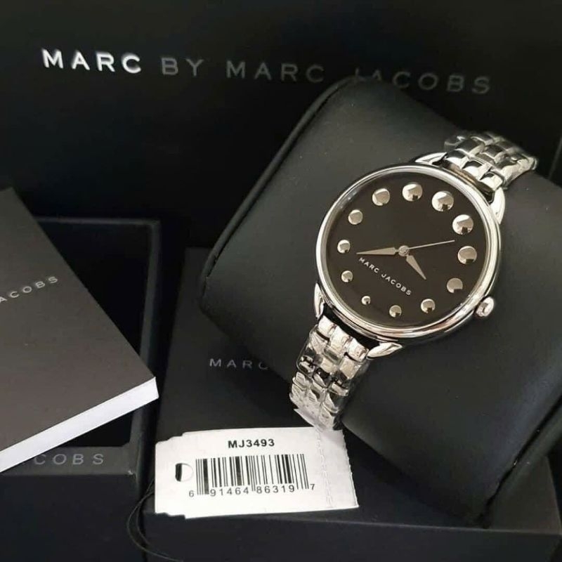 [Chính Hãng 100%] Đồng Hồ Nữ Marc Jacob MJ3493 (3493) Máy Quartz (Pin) Kính Khoáng Mặt Siz 36 Thép K