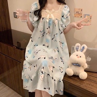  {Có Sẵn} Váy Ngủ Nữ Tay Lửng VN12 Váy Big Size Đầm Ngủ Dễ Thương Váy Ngủ Cute Xinh Xắn Đáng Yêu 