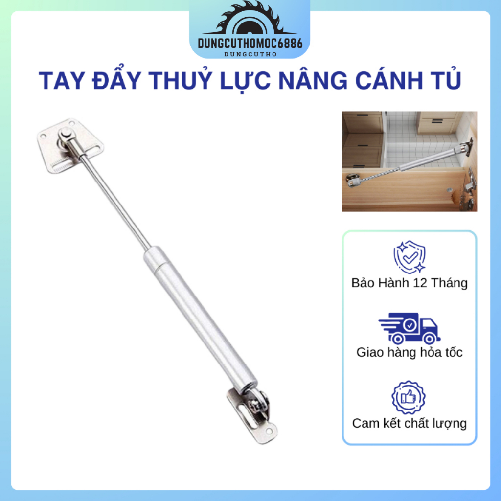 💢 Tay Đẩy Thuỷ Lực, Piston Nâng Cánh Tủ Bếp 120N - Ben Hơi, Ty Thuỷ Lực Tủ Bếp ☪️☪️☪️