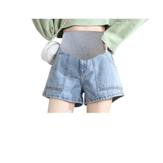 Quần Đùi Bầu 💓FREESHIP💓Quần Short Jean Bầu Ống Rộng Đẹp Hàng Quảng Châu Cho Mẹ Bầu
