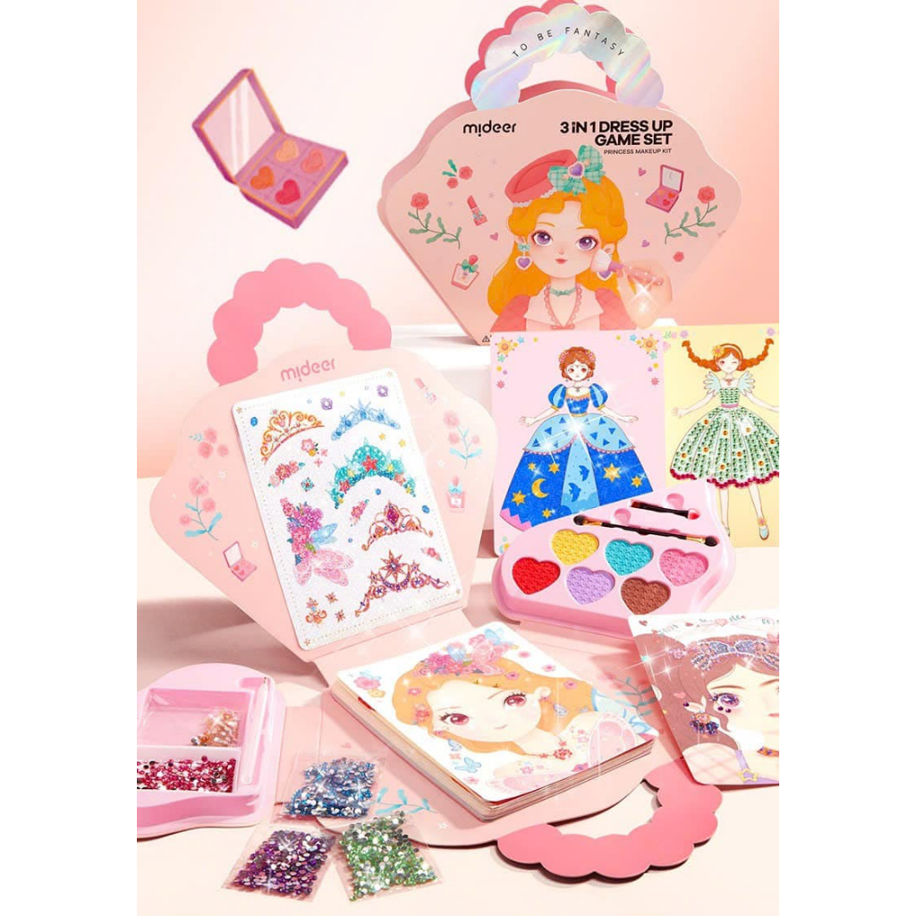 Bộ Thiết Kế & Trang Điểm Công Chúa Mideer Princess Fantasy Makeup 3 in 1