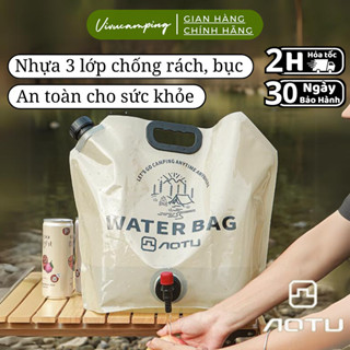  Túi Đựng Nước Gấp Gọn Aotu 9L Nhựa PVC An Toàn Túi Nước Camping Cho Hoạt Động Cắm Trại Dã Ngoại 