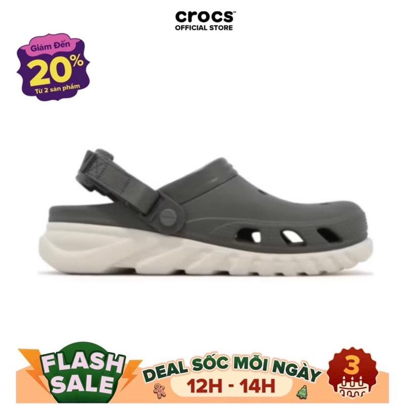 [ CHÍNH HÃNG ] Dép Crocs Duet Max II Clog Dusty Olive