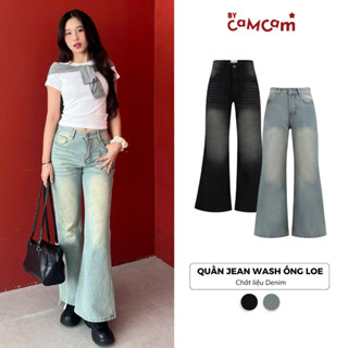 Quần Jean Wash Ống Loe Bycamcam Dáng Dài Ống Loe Nữ Tính Thời Trang QJ03 QTD065