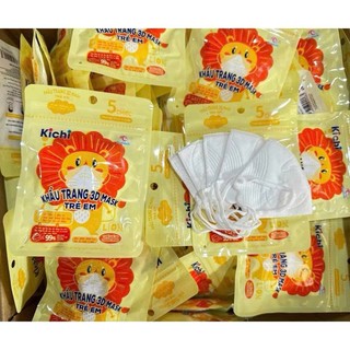 Set 5 khẩu trang cho bé Kichilachi 3D Mask Kháng Khuẩn An Toàn