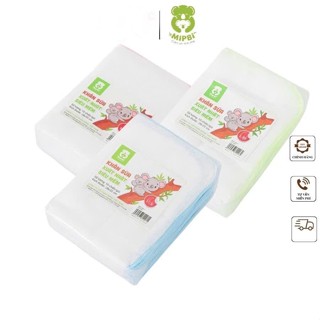 [CHÍNH HÃNG] Khăn sữa XUẤT NHẬT cotton siêu mềm cho bé trai bé gái kích thước 28x35cm gói 10c Mipbi