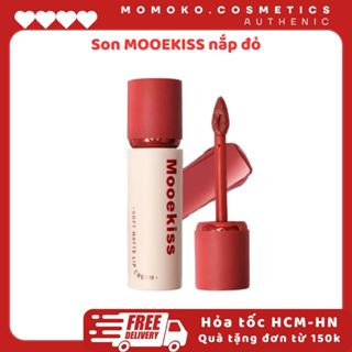 Son MOOEKISS Son Kem Mooekiss Không dính cốc Kỹ thuật khóa màu Son lì Son môi 6 Màu Có Sẵn 3g