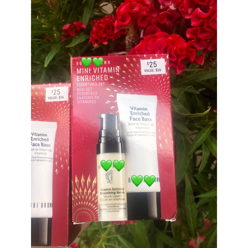 SET DƯỠNG DA & KEM LÓT B BROWN - MINI VITAMIN ENRICHED ESSENTIALS SET