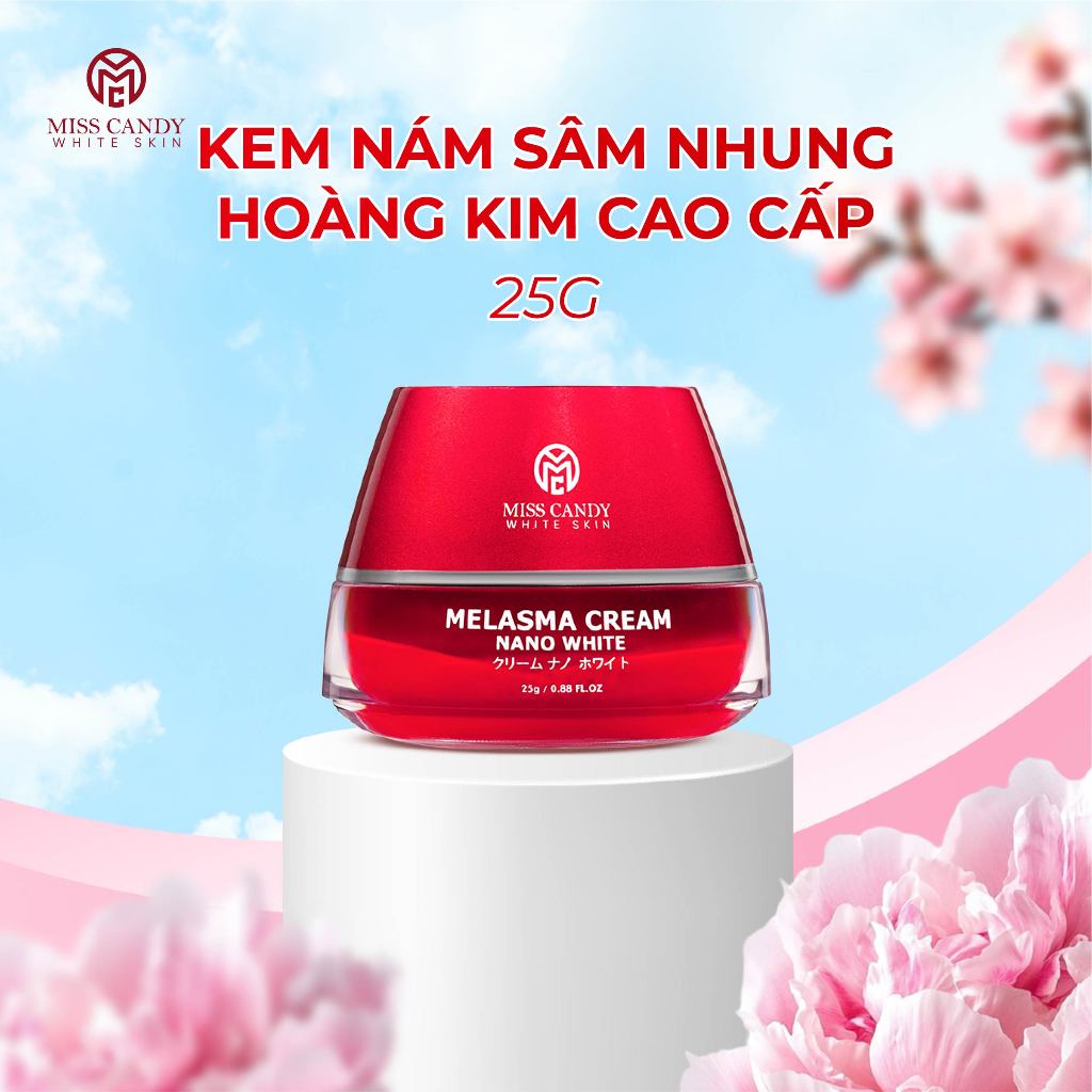 [MISS CANDY] Kem Nám Sâm Nhung Hoàng Kim Cao Cấp Miss Candy White Skin - 25g