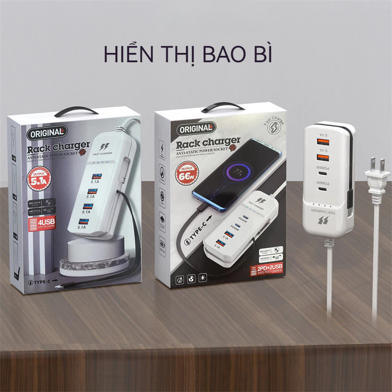 [🚛Free shipping]Bộ Sạc Nhanh 66W Đa Năng 5 Trong 1 Ngắt Tự Động, Bảo Vệ Thiết Bị, Bộ Sạc 4 Cổng | BigBuy360 - bigbuy360.vn