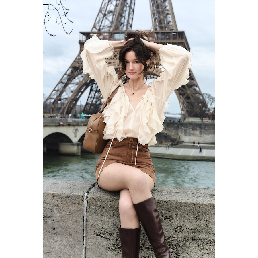 Áo voan lụa Amelie - Oceana London