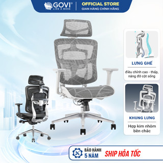 Ghế Công Thái Học S05 Bọc Full Lưới Dragon Mesh, Tựa lưng nâng hạ, Bảo Hành 5 Năm Linh Hoạt