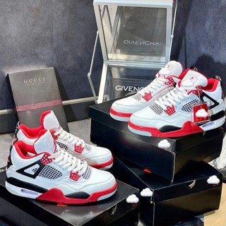 [ Tặng hộp bảo vệ giày ] Giày thể thao JD4 Trắng đỏ lên chân cực đẹp.