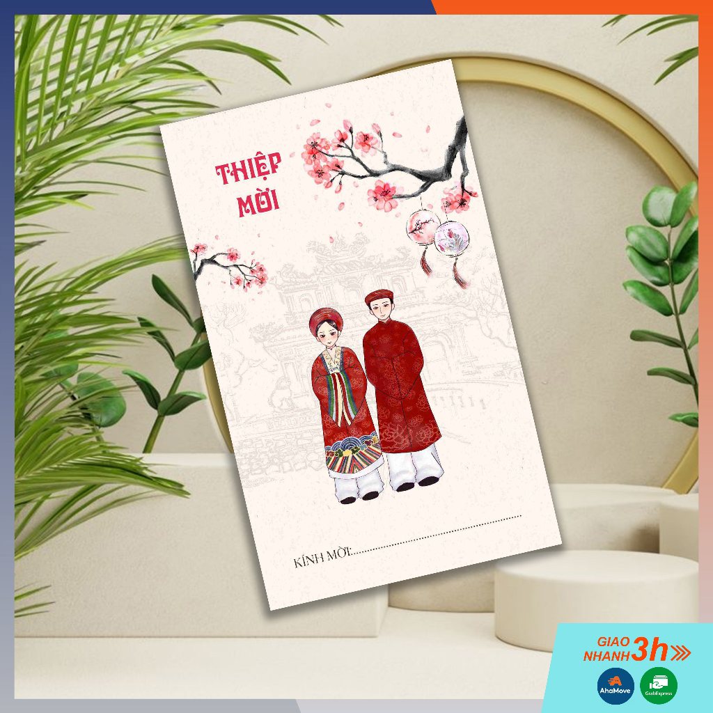 THIỆP CƯỚI GẤP 3 - HT 943