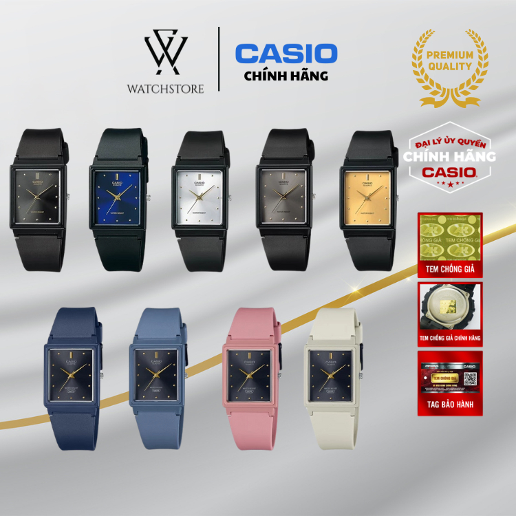 Đồng Hồ Nam/Nữ Casio MQ-38 Trẻ Trung Năng Động Mặt Kính Nhựa 26.5mm Chống Nước Dây Nhựa Chính Hãng -