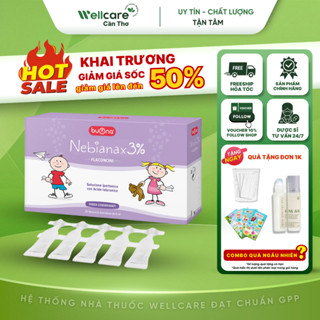 [Chính Hãng BUONA Ý - Chuyên NHI] Nước Muối Ưu Trương 3% - Nebial/Nebianax Flaconcini, nhỏ mũi, giảm nghẹt, khò khè, rửa