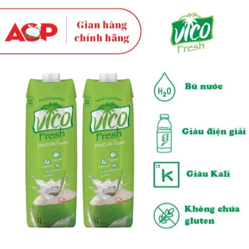 Combo 2 Hộp Nước Dừa Vico Fresh 1L