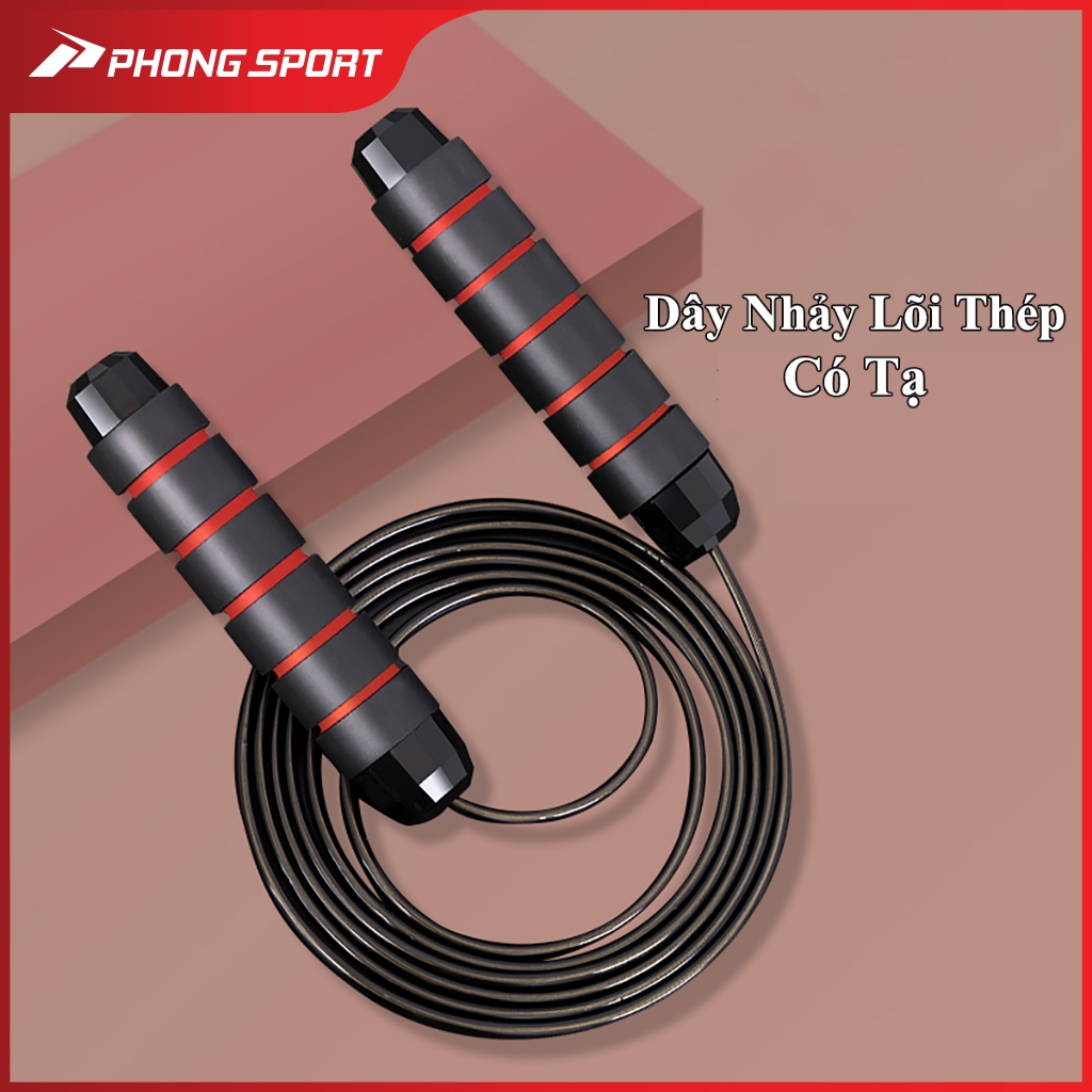 Dây nhảy lõi thép tập thể dục, dài 2.7m - dây nhảy muay, boxing TT04 - PHONG SPORT