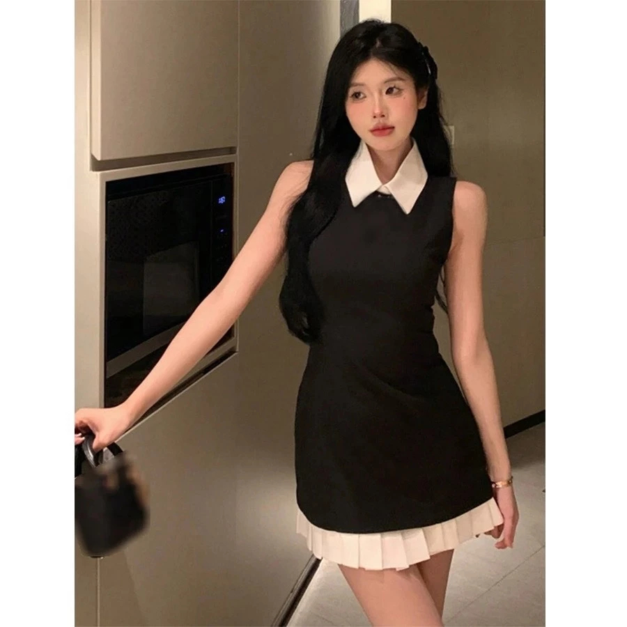 Set váy nữ , Váy polo cổ bể nữ siêu xinh cá tính, lịch sự sang trọng, mặc đi dự tiệc phối váy xếp ly BUN222 | BigBuy360 - bigbuy360.vn