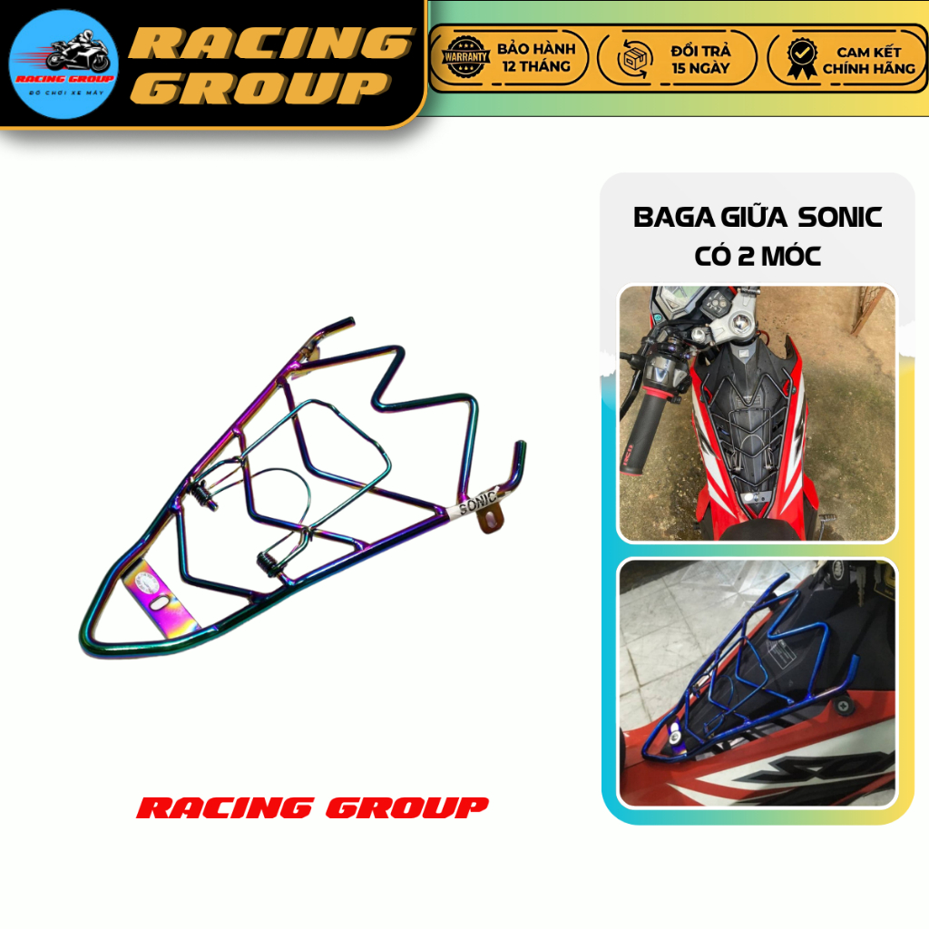 Baga Giữa Sonic Có 2 Móc Nhiều Màu
