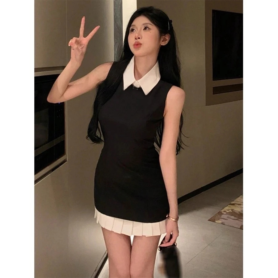 Set váy nữ , Váy polo cổ bể nữ siêu xinh cá tính, lịch sự sang trọng, mặc đi dự tiệc phối váy xếp ly BUN222 | BigBuy360 - bigbuy360.vn