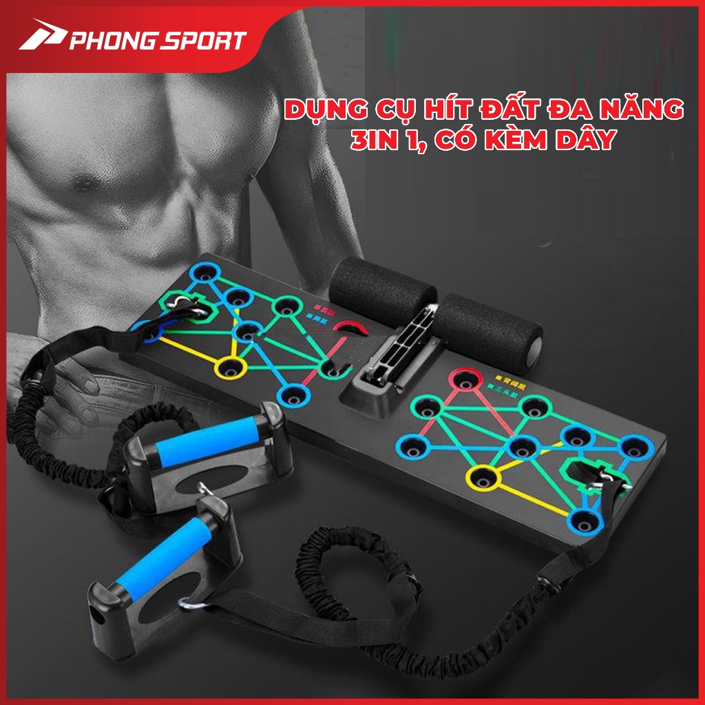 Dụng Cụ Hít Đất (chống đẩy) Đa Năng cho cơ ngực, tay, vai, lưng