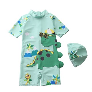 Đồ bơi liền thân cho bé Khủng long Quảng Châu Cao cấp loại 1 Cỏ fashion