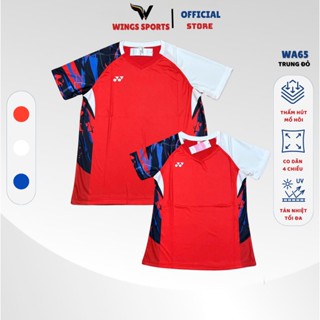 Áo cầu lông WA65 - màu đỏ dành cho tập luyện và thi đấu