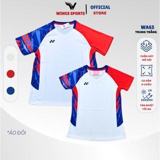 Áo cầu lông WA65 - màu trắng dành cho tập luyện và thi đấu