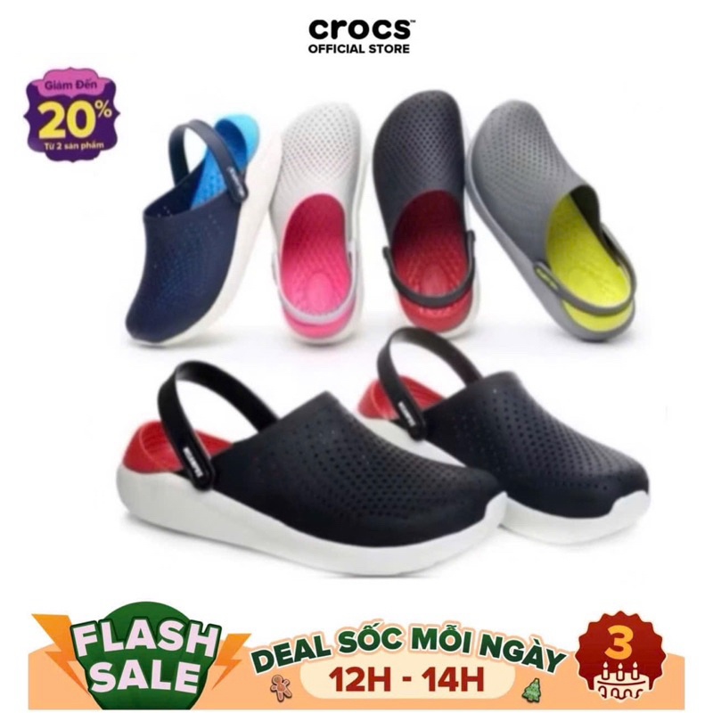 [ CHÍNH HÃNG ] Giày Clog Unisex Crocs Literide 360 Classic