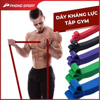 Dây kháng lực tập gym power band đàn hồi cao su tập tay chân mông vai đùi nam nữ KLP -
