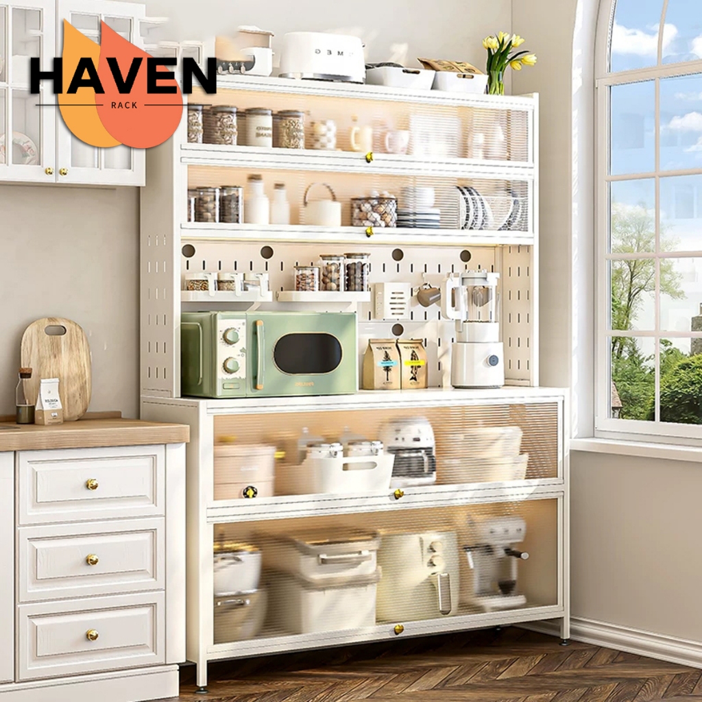 Kệ tủ đa năng, kệ để đồ nhà bếp có tấm lỗ DIY  thép cacbon sơn tĩnh điện cao cấp | BigBuy360 - bigbuy360.vn