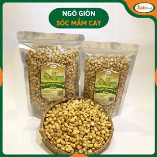 Ngô giòn xóc mắm cay trọn vị đậm đà 500gram , thơm ngon giòn rụm SaviFood