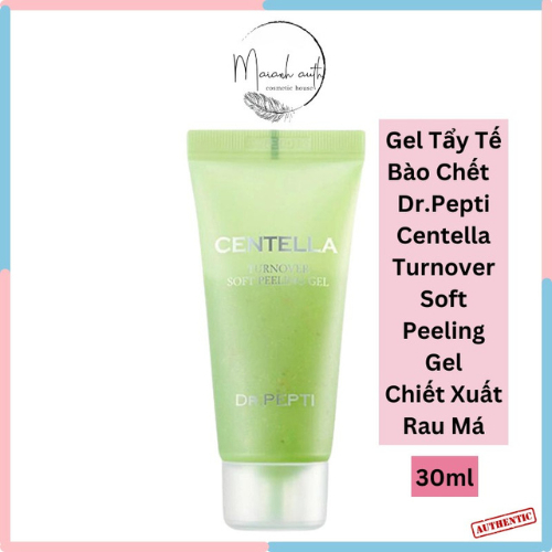 Gel Tẩy Tế Bào Chết Mặt Dr.Pepti Chiết xuất Rau má Peel Da mặt DRPepti giảm bụi bẩn cho da 30ml